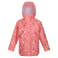 Shell Pink - Front - Regatta Childrens-Kids Baybella Polka Dot Waterproof Jacket