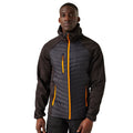 Black-Orange Pop - Side - Regatta Mens Navigate Quilted Hybrid Jacket