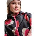 Shadow Elm Pink - Side - Regatta Womens-Ladies Orla Kiely Pack-It Leaves Waterproof Jacket