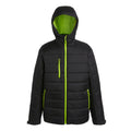 Black-Lime Green - Front - Regatta Mens Navigate Thermal Padded Jacket