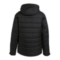 Black-Lime Green - Back - Regatta Mens Navigate Thermal Padded Jacket