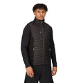 Black-Seal Grey - Side - Regatta Mens Navigate Quilted Hybrid Gilet