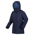 Navy - Side - Regatta Womens-Ladies Sanda III Waterproof Jacket