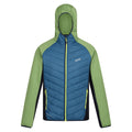 Moroccan Blue-Piquant Green - Front - Regatta Mens Andreson VIII Hybrid Jacket