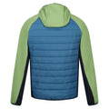 Moroccan Blue-Piquant Green - Back - Regatta Mens Andreson VIII Hybrid Jacket