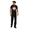 Black - Side - Regatta Mens Original Workwear Cotton T-Shirt