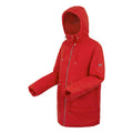 Danger Red - Side - Regatta Womens-Ladies Rurie Baffled Padded Jacket