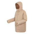 Warm Taupe - Side - Regatta Womens-Ladies Rurie Baffled Padded Jacket