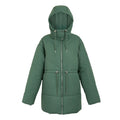 Dark Forest Green - Front - Regatta Womens-Ladies Rurie Baffled Padded Jacket