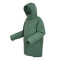 Dark Forest Green - Side - Regatta Womens-Ladies Rurie Baffled Padded Jacket