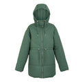 Darkest Forest Green - Front - Regatta Womens-Ladies Rurie Baffled Padded Jacket