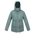 Dark Forest Green - Front - Regatta Womens-Ladies Rurie Baffled Padded Jacket