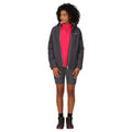 Seal Grey - Pack Shot - Regatta Womens-Ladies Raddick Logo Waterproof Jacket