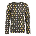 Tiny Elm Grey - Front - Regatta Womens-Ladies Orla Kiely Leaves Long-Sleeved T-Shirt