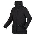 Black - Side - Regatta Womens-Ladies Novalee Raincoat