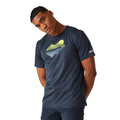 Navy - Lifestyle - Regatta Mens Fingal VIII Mountain T-Shirt