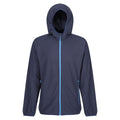 Navy-French Blue - Front - Regatta Mens Navigate Full Zip Fleece Jacket