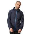 Navy-French Blue - Side - Regatta Mens Navigate Full Zip Fleece Jacket