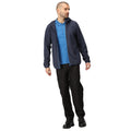 Navy-French Blue - Pack Shot - Regatta Mens Navigate Full Zip Fleece Jacket