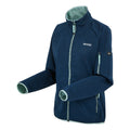 Navy-Icy Morn - Side - Regatta Womens-Ladies Ravenhill Full Zip Fleece Top