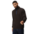 Black-New Royal - Side - Regatta Mens Navigate Half Zip Fleece