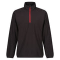 Black-Classic Red - Front - Regatta Mens Navigate Half Zip Fleece