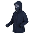 Navy - Side - Regatta Womens-Ladies Navassa Waterproof Jacket