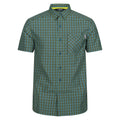 Piquant Green-Moroccan Blue - Front - Regatta Mens Kalambo VIII Checked Shirt