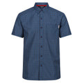 Coronet Blue-Moonlight Denim - Front - Regatta Mens Kalambo VIII Checked Shirt