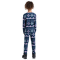 Orchid-Moonlight Denim - Back - Dare 2B Childrens-Kids Pow Fair Isle Base Layer Set