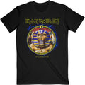 Black - Front - Iron Maiden Unisex Adult Powerslave Mummy Circle T-Shirt