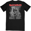 Black - Back - Iron Maiden Unisex Adult First Album Track List V.3. Back Print T-Shirt