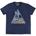 Denim Blue - Front - Def Leppard Unisex Adult Triangle Logo T-Shirt