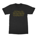 Black - Front - Star Wars Unisex Adult Outline Logo T-Shirt