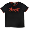 Black - Front - Slipknot Unisex Adult Back Print Logo T-Shirt