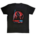 Black - Front - Star Wars Unisex Adult I Want You Darth Vader T-Shirt