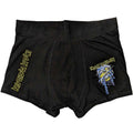 Black - Front - Iron Maiden Unisex Adult Powerslave Head Boxer Shorts