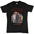 Black - Front - Star Wars Unisex Adult Empire Figures T-Shirt