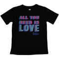 Black - Front - The Beatles Womens-Ladies All You Need Is Love T-Shirt