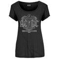 Black - Front - AC-DC Womens-Ladies Black Ice T-Shirt