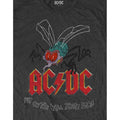 Charcoal Grey - Side - AC-DC Unisex Adult Fly on the Wall T-Shirt