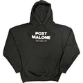 Black - Front - Post Malone Unisex Adult Carat Back Print Hoodie