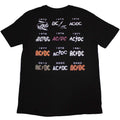 Black - Back - AC-DC Unisex Adult Logo History Back Print T-Shirt