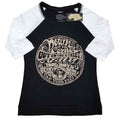 Black-White - Front - Creedence Clearwater Revival Womens-Ladies Down On The Corner Raglan T-Shirt