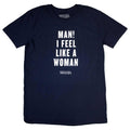Navy Blue - Front - Shania Twain Unisex Adult Feel Like A Woman T-Shirt