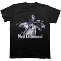 Black - Front - Neil Diamond Unisex Adult Singing T-Shirt