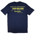 Navy Blue - Back - Post Malone Unisex Adult Live In Concert Back Print T-Shirt