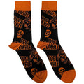 Black-Orange - Front - Rob Zombie Unisex Adult Skull Face Socks