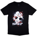 Black - Front - Friday 13th Unisex Adult Jason Blood Splat T-Shirt