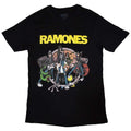 Black - Front - Ramones Unisex Adult Cartoon T-Shirt